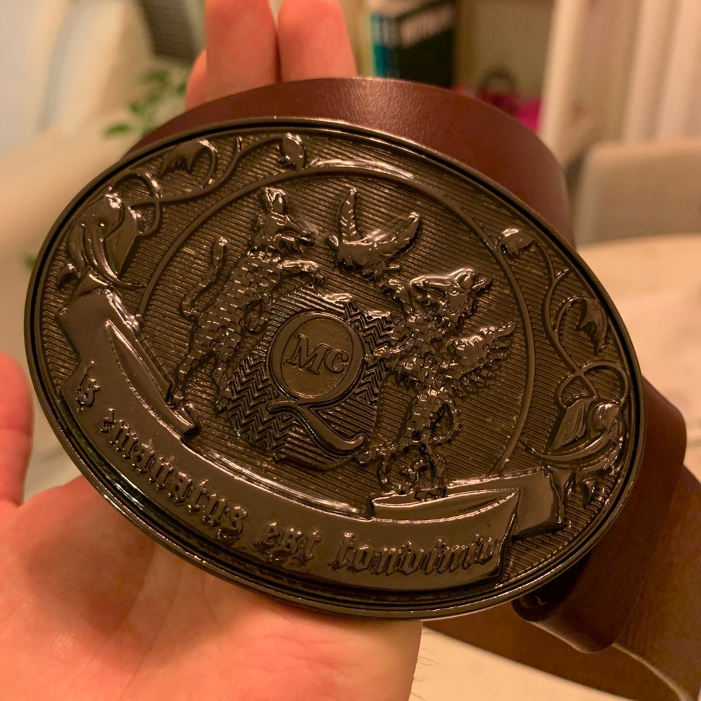 Alexander McQueen leather belt